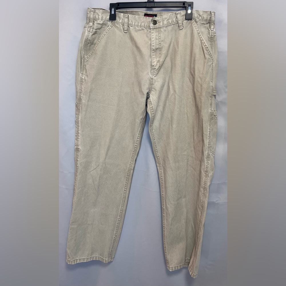 Wolverine Carpenter Work Pants Mens 40X32 Beige Canvas Workwear
